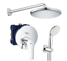 Душова система прихованого монтажу зі змішувачем Grohe Eurosmart New Tempesta 250 (UA26416SC3)