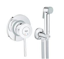 Набір 2 в 1 для туалету Grohe BauClassic (к-кт гіг.душа, змішувач прих.монтажу) (UA2904800S)