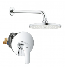 Набір для душу з верхнім душем Grohe Eurosmart UA33556003 (33556003+28576000+27541001) (UA33556003)
