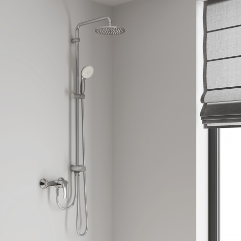 Набір для душу з верхнім душем Grohe Eurosmart UA33556003 (33556003+28576000+27541001) (UA33556003)