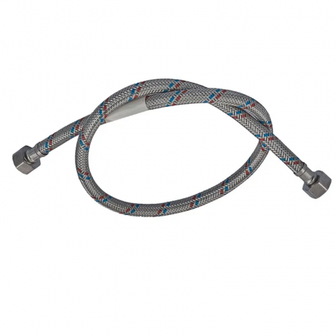 Гибкий шланг для подключения воды гайка 1/2'' - гайка 1/2'' (30 см) Zerix (ZX1549)