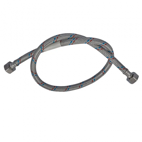 Гибкий шланг для подключения воды гайка 1/2'' - гайка 1/2'' (60 см) Zerix (ZX1552)