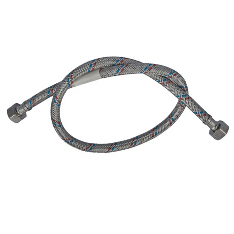 Гибкий шланг для подключения воды гайка 1/2'' - гайка 1/2'' (80 см) Zerix (ZX1553)