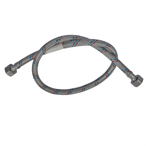 Гнучкий шланг для підключення води гайка 1/2'' - гайка 1/2'' (100 см) Zerix (ZX1554)