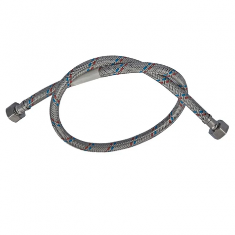 Гибкий шланг для подключения воды Гайка 1/2'' - Гайка 1/2'' (120 см) ZERIX (ZX1555)