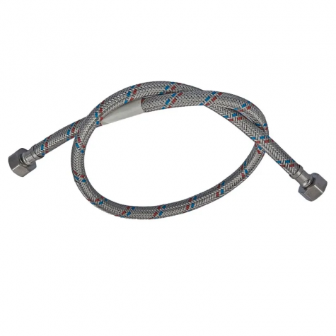 Гибкий шланг для подключения воды гайка 1/2'' - гайка 1/2'' (150 см) Zerix (ZX1556)