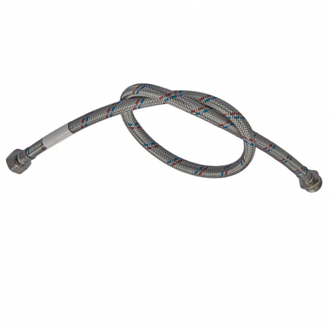 Гнучкий шланг для підключення води гайка 1/2'' - Штуцер 1/2'' (50 см) Zerix (ZX1562)