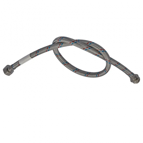 Гнучкий шланг для підключення води гайка 1/2'' - Штуцер 1/2'' (60 см) Zerix (ZX1563)