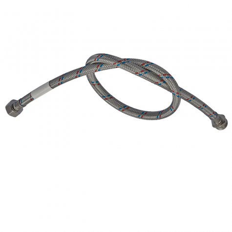 Гнучкий шланг для підключення води гайка 1/2'' - Штуцер 1/2'' (100 см) Zerix (ZX1565)