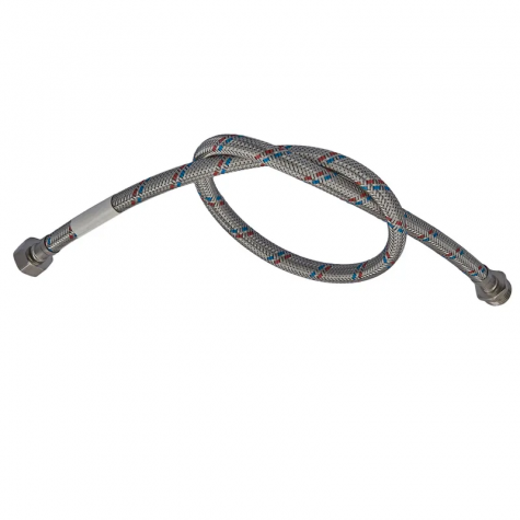 Гнучкий шланг для підключення води гайка 1/2'' - Штуцер 1/2'' (150 см) Zerix (ZX1567)