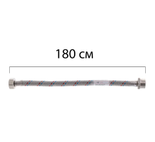 Гибкий шланг для подключения воды гайка 1/2'' - Штуцер 1/2'' (180 см) Zerix (ZX1568)