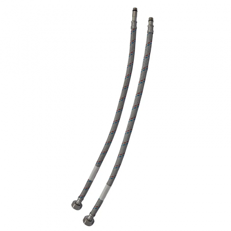 Гнучкі шланги для змішувача Гайка 1/2'' - Штуцер M10 (30 см) 2 шт ZERIX (ZX1571)