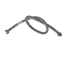 Гибкий шланг для подключения воды гайка 1/2'' - Штуцер 1/2'' (60 см) (силик. оболочка) Zerix (ZX30