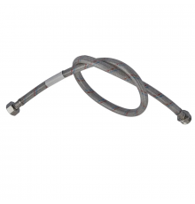 Гнучкий шланг для підключення води гайка 1/2'' - Штуцер 1/2'' (60 см) (силик. оболонка) Zerix (ZX30