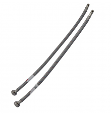 Гибкие шланги для смесителя гайка 1/2'' - Штуцер M10 (80 см) 2 шт (силик. оболочка) Zerix (ZX3031)