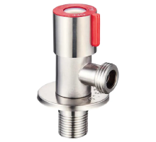 Кран для підключення сантехприборів (червоний) Zerix VAL-02 (ZX3176)