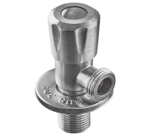 Кран для підключ. сантехприладів Zerix VAL-04-1/2x1/2 з нерж. ст.SUS304 (ZX4800)