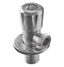 Кран для підключ. сантехприладів Zerix VAL-04-1/2x1/2 з нерж. ст.SUS304 (ZX4800)