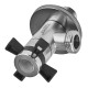 Кран для подключения сантехприборов Zerix VAL-09-1/2x1/2 с нерж.стали SUS304 (ZX5102)