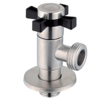 Кран для подключения сантехприборов Zerix VAL-10-1/2x3/4 с нерж.стали SUS304 (ZX5103)