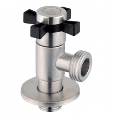 Кран для подключения сантехприборов Zerix VAL-10-1/2x3/4 с нерж.стали SUS304 (ZX5103)