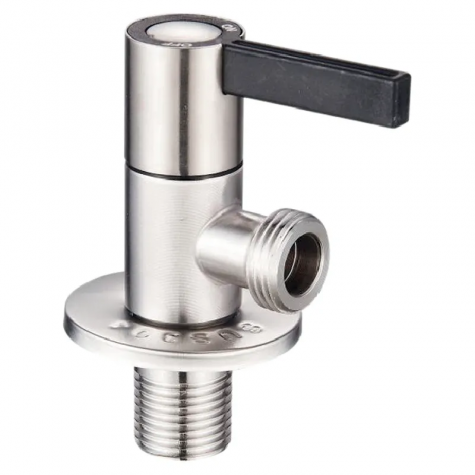 Кран для підключення сантехприладів Zerix VAL-11-1/2x1/2 з нерж.сталі SUS304 (ZX5104)