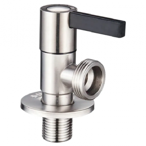 Кран для підключення сантехприладів Zerix VAL-12-1/2x3/4 з нерж.сталі SUS304 (ZX5105)