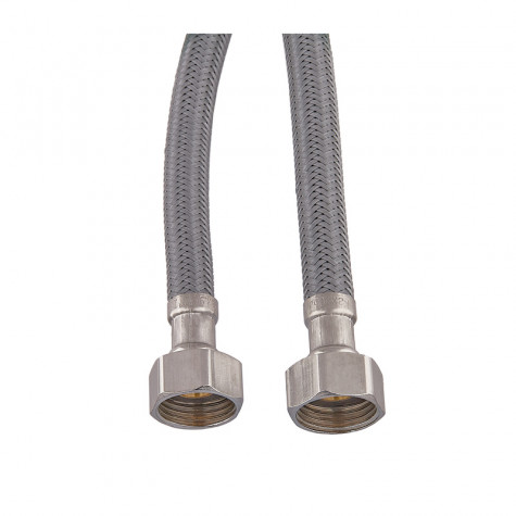 Гибкая подводка Zerix ZHN-02-F1/2"xM10-120 (нейлоновая оплетка, гайки нерж) (пара) (ZX5161)