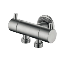 Кран для підключення сантехприладів Zerix VAL-13-1/2x1/2x1/2 з нерж. сталі SUS304 (ZX5971)