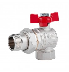 Кран кульовий Icma FAR. ROSSA 3/4" кутовий №361