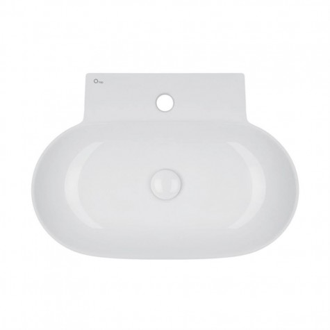 Раковина Qtap Cardinal 565х400х130 White з донним клапаном QT0411K177W