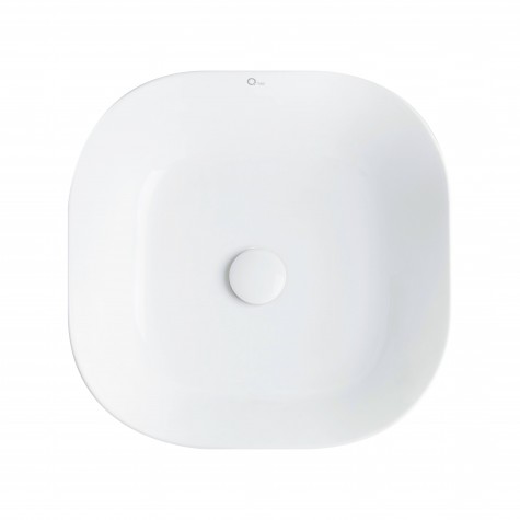 Раковина-чаша Qtap Kolibri 430х430х150 White з донним клапаном QT1011K396W