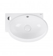 Раковина Qtap Leo 430x290x140 White з донним клапаном QT11115011LW