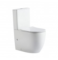 Унітаз підлоговий Qtap Robin New Ultra Quiet безобідковий з сидінням Soft-close WHITE QT13226083AW