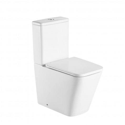 Унітаз підлоговий Qtap Tern Ultra Quiet безобідковий з сидінням Soft-Close QT17222175AUQ1W White