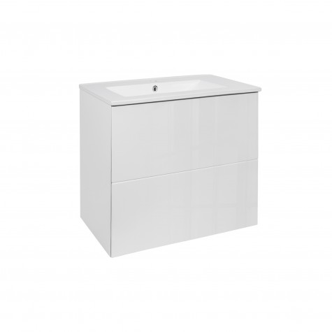 Комплект Qtap Tern 600х580х437 White тумба підвісна + раковина урізна QT1772TPL6013060CW