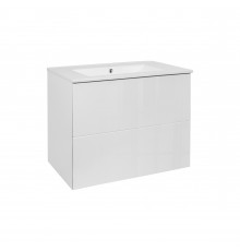 Комплект Qtap Tern 700х580х437 White тумба підвісна + раковина урізна QT1772TPL7013070CW