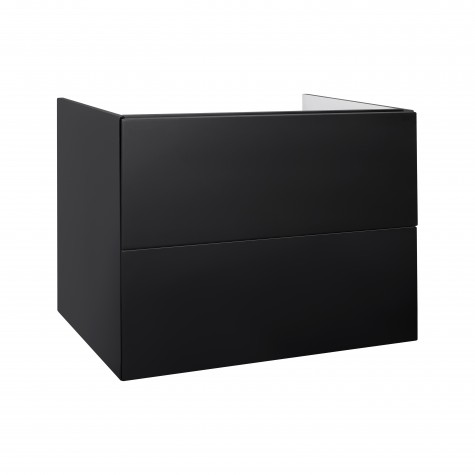 Тумба підвісна Qtap Tern 800х725х437 Matt black QT1774TPL802MB