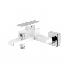 Змішувач для ванни Qtap Gemini (з душовим гарнітуром) QTGEM259CRW45683 Chrome/White