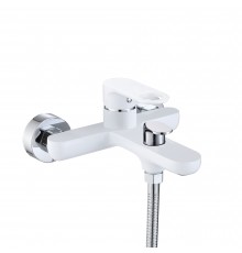 Змішувач для ванни Qtap Jay (з душовим гарнітуром) QTJAY259CRW45553 Chrome/White