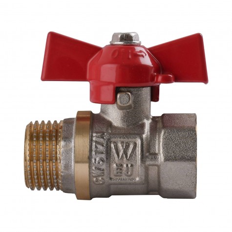 Кран кульовий прямий WATER VALVE 1/2″ ЗВ КБ NV-V Q002