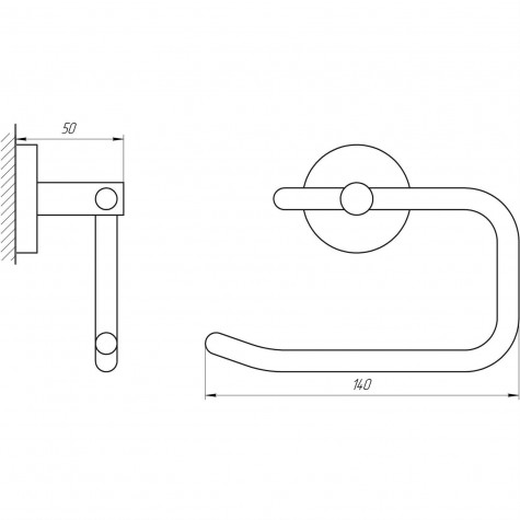 Тримач туалетного паперу Perfect Sanitary Appliances SP 8116