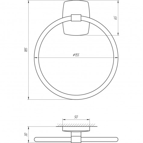 Тримач рушників Perfect Sanitary Appliances RM 1003