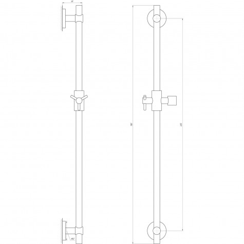 Душова стійка Dishi T1106-C