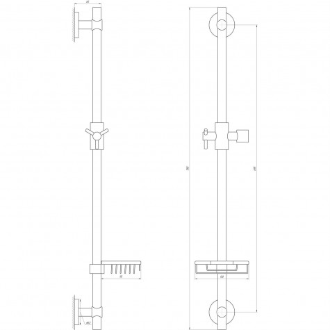 Душова стійка Dishi T1107C