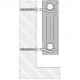 Кронштейн секційного радіатора штирьковий білий з дюбелем ф8х250мм (кратно 2)