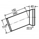 Коліно для унітазу 22,5° пластик Ø110 VIEGA 101855