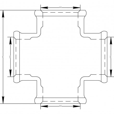 Хрестовина VIEGA 3180 3/4″ ВВВВ (320621)