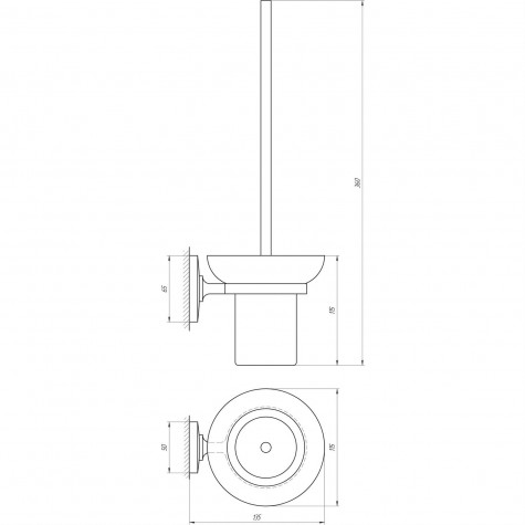 Йоржик настінний Perfect Sanitary Appliances RM1901