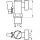 Кран кульовий кутовий з фільтром SOLOMON 1/2″x3/4″ А7041(7043)